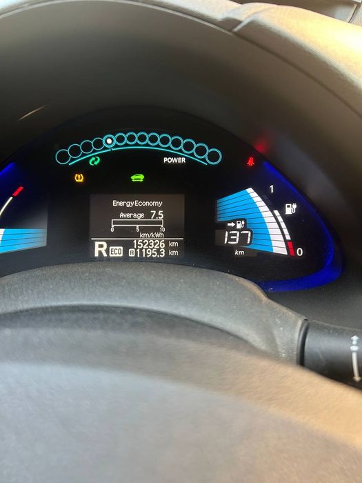 145км на одному заряді. Nissan Leaf 2016р, 30кВт*год батарея, рідна фарба, хороший технічний стан. Нісан Ліф це економія на паливі!