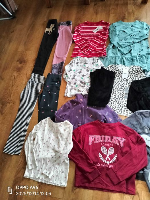 73 sztuki mega paka dla dziewczynki od 128 do 140