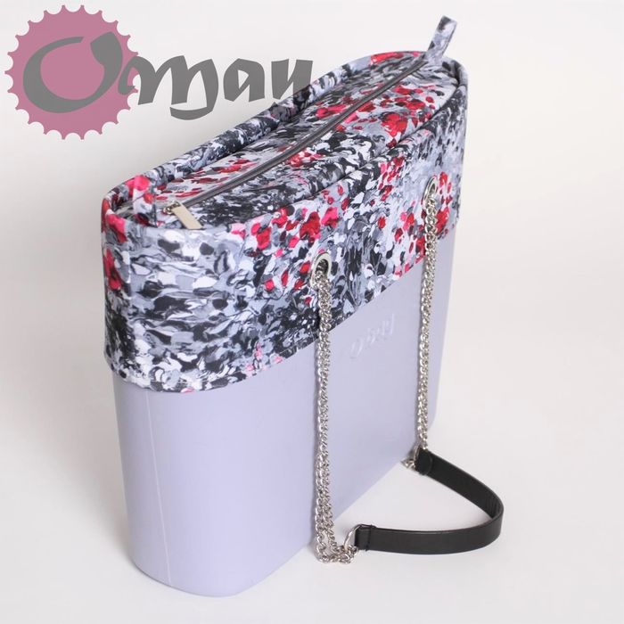 organizer do OBAG URBAN +OPASKA kwiaty akwarelowe róż szary VIP OMAY