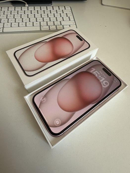 Bateria 100% iPhone 15 128gb Pink Idealny