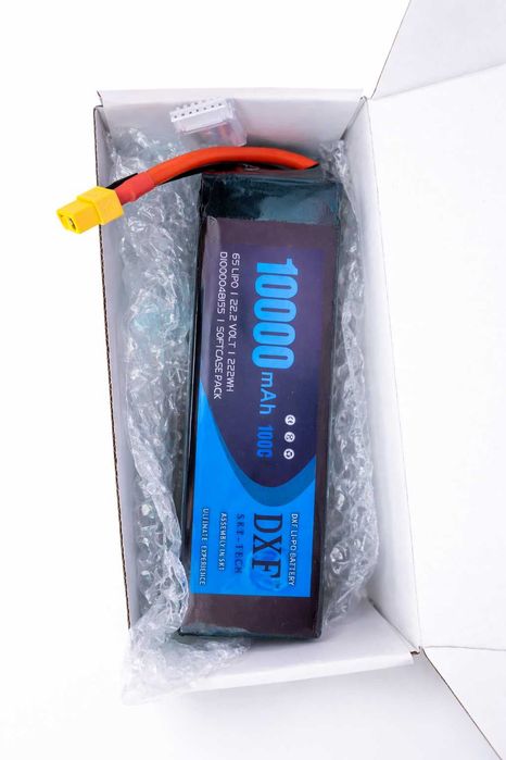 Акумулятор в мʼякому корпусі для дронів DXF 10000 mAh 100C 22.2V 6S