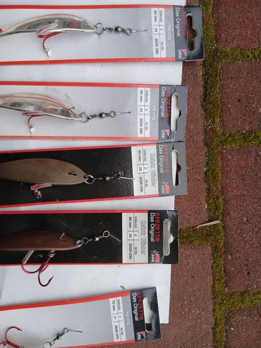 Zestaw nowych blach wędkarskich d.a.m