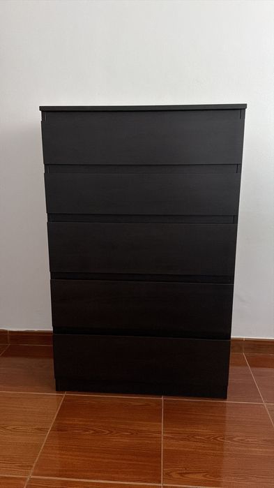 Cómoda KULLEN com 5 gavetas 70x40x112 cm