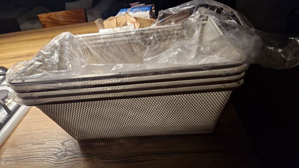 IKEA KOMPLEMENT Kosz druciany, biały, 50x35 cm