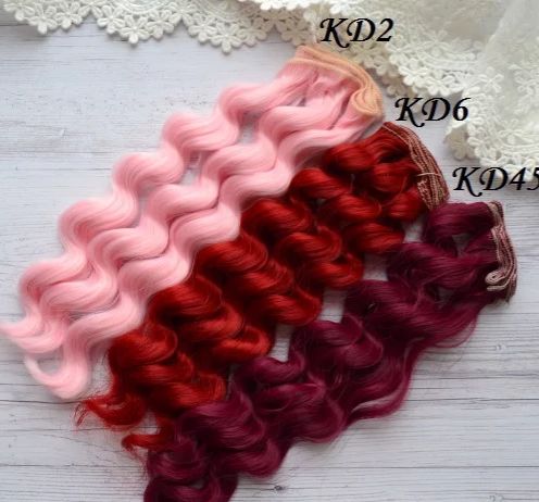 Волосы для куклы. кукол. Киев. 25см. Волнистые и Мокрые кудри.