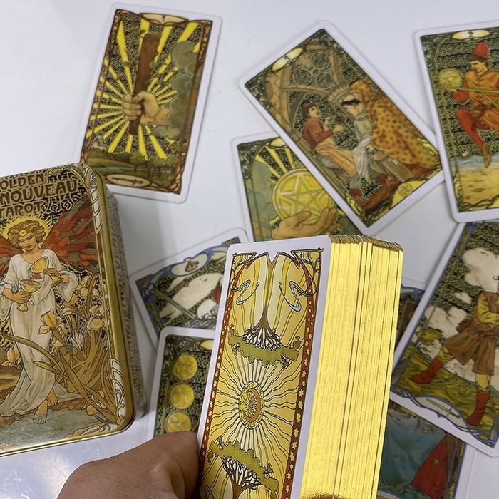 Таро в металевому боксі Ар Нуво  (art nouveau tarot)