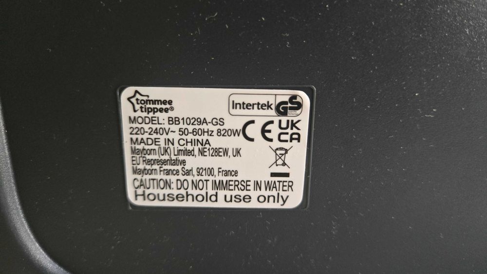 Máquina de fazer biberões de leite em pó Tommee Tippee BB1029A-GS