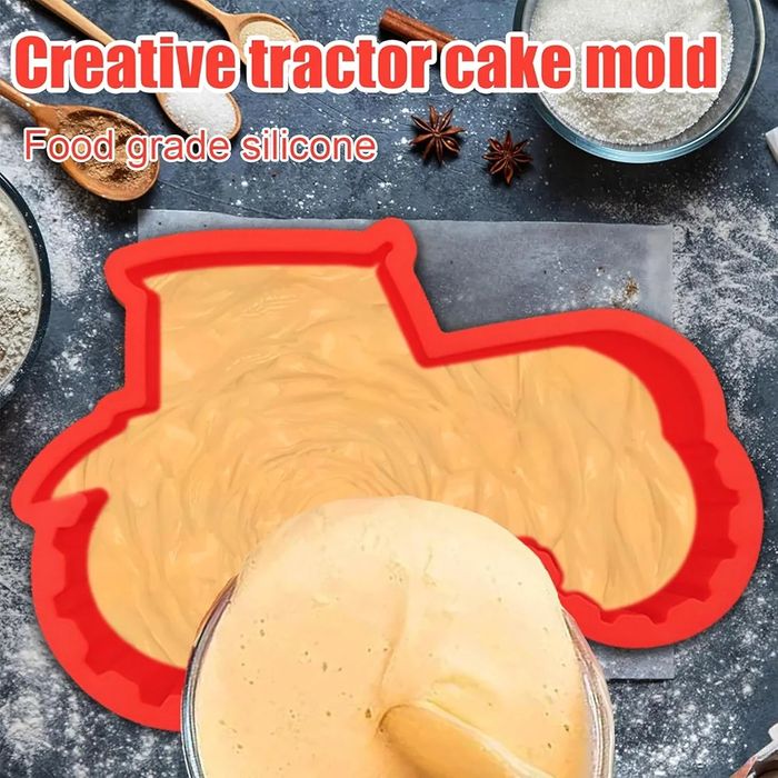 Silikonowa forma do pieczenia deserów galaretki duży traktor
