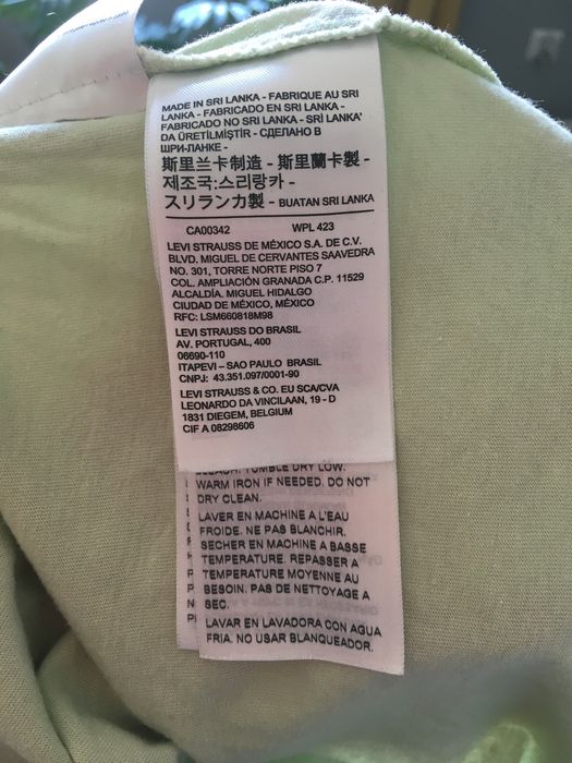 Koszulka Levis damska miętowa