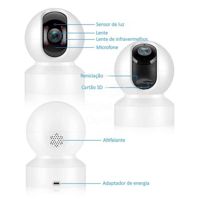 Câmara ‼️ PTZ ‼️ WiFi ‼️ Sem Fios ‼️ Tuya ‼️ Auto Tracking