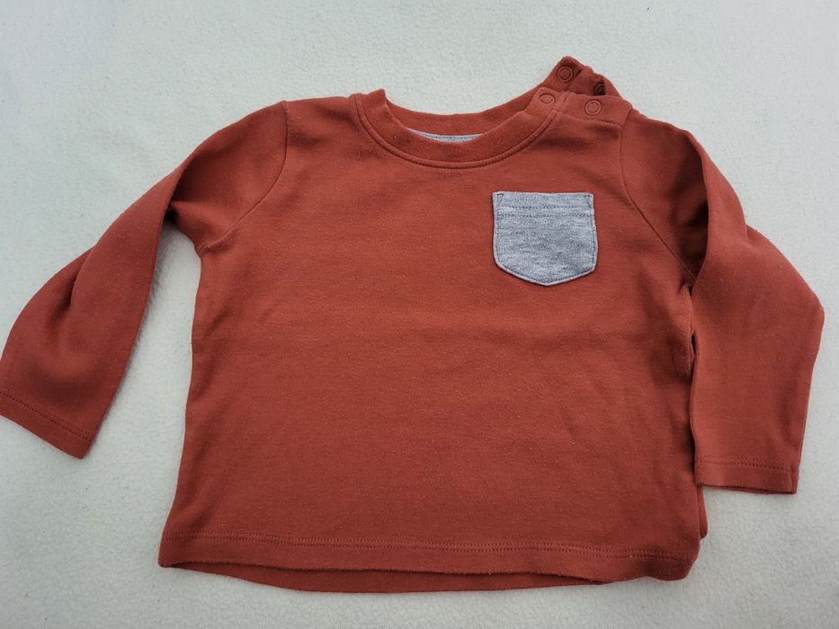Bluzki chlopiece z długim rękawem r. 62/68