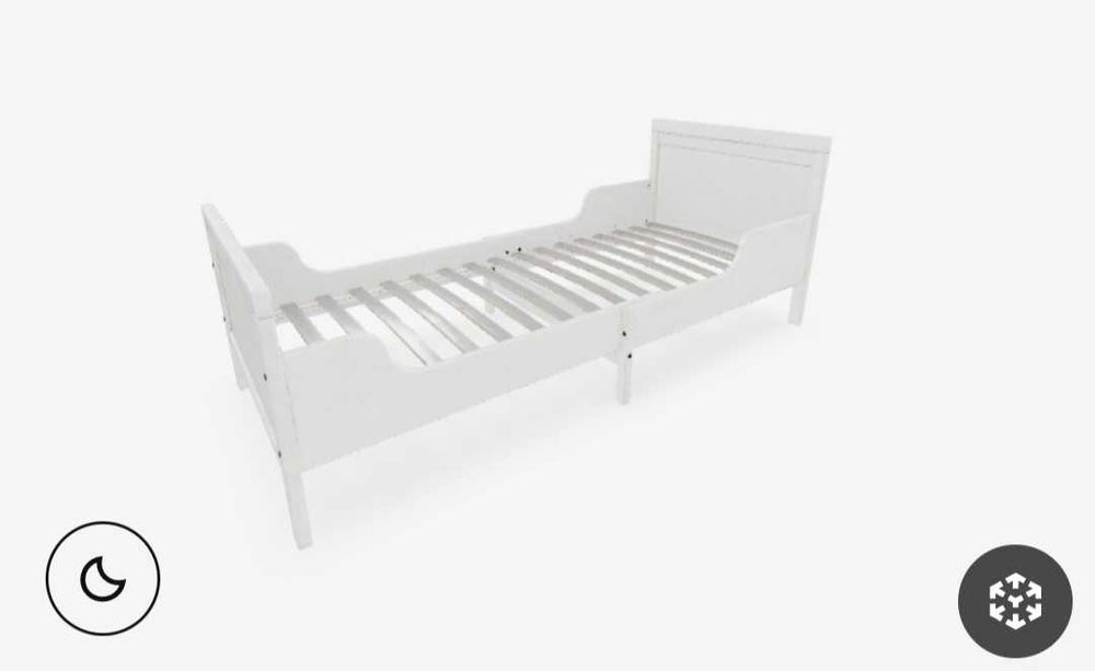 Cama IKEA Extensível com Estrado e Colchão