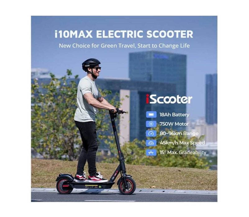 Trotinete Elétrico ISCOOTER I10Max 750W