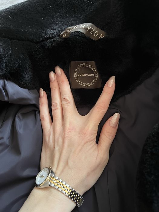 Еко шуба чорна М