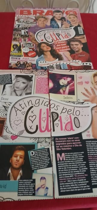 Capa Bravo Miley, Niall e David + Artigo