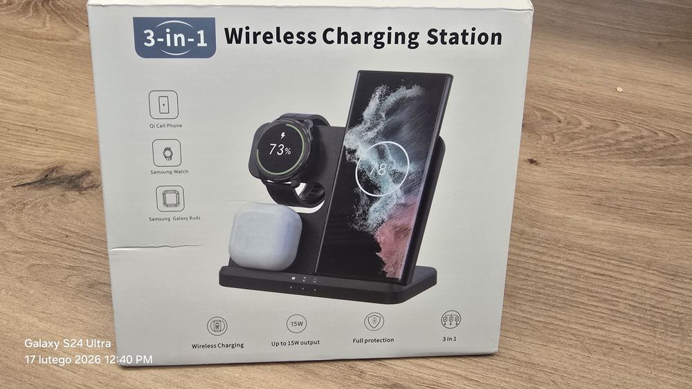 Ładowarka indukcyjna biała -szybkie ładowanie