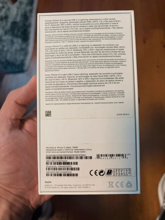 iPhone 12 128GB Preto com Caixa e Capa MagSafe