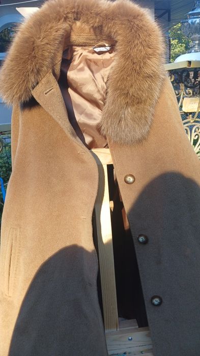 Пальто  Marina Rinaldi,  кашемір,лама,комір песець