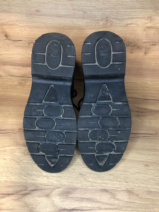 Liu Jo czarne zamszowe botki platforma combat boots gothcore zima 39