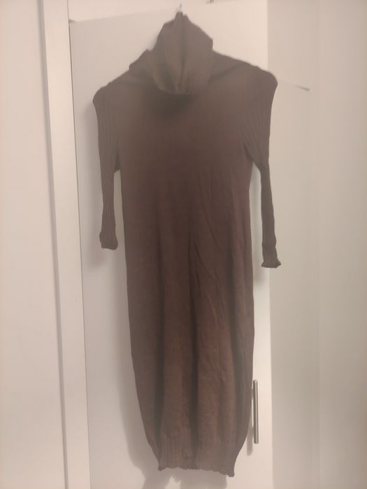 Sukienka Wełniana Merino 100% effectowna