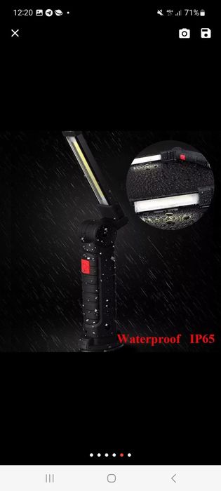 Светодиодный USB фонарик ZK-20 складной