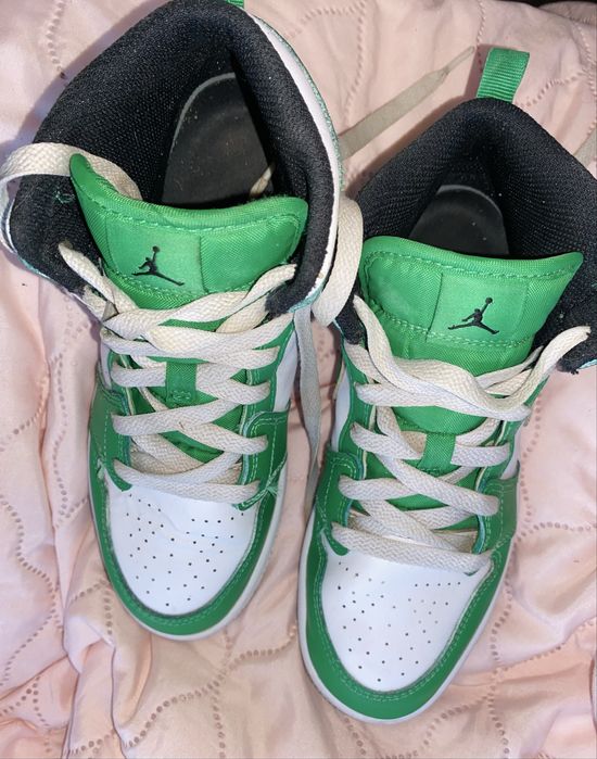 Nike Air Jordan 1 Mid Green White, 34 розмір