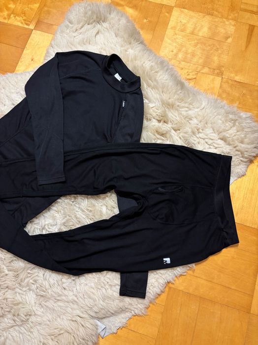 Bielizna zimowa narciarska podkoszulka leginsy zestaw XS/S/164