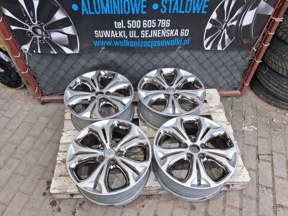 4x felgi alu R17 5x114,3 Hyundai i30 i40 Elantra Kona Tucson Santa Fe