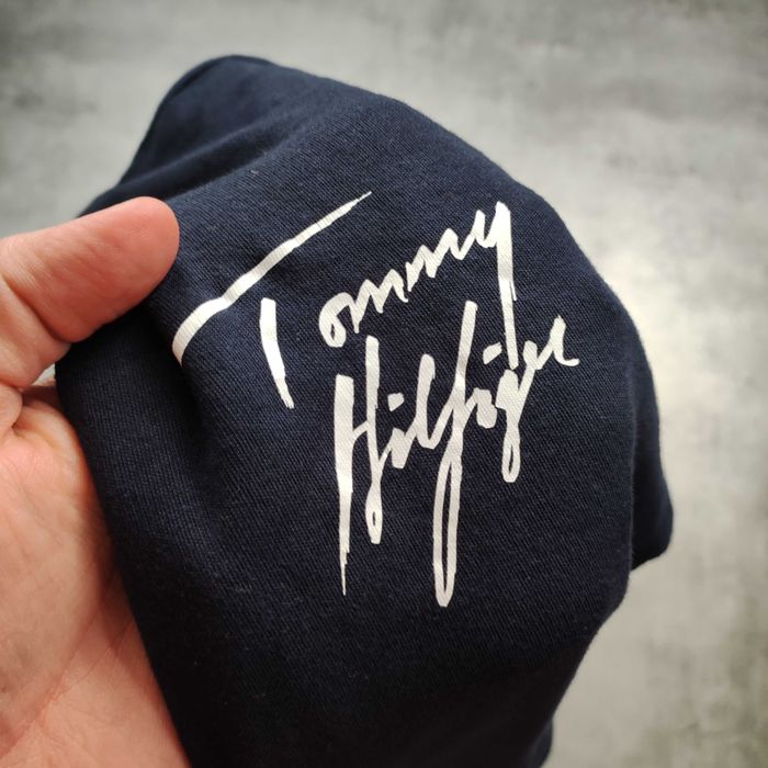 MĘSKA Bluza z Kapturem PREMIUM Granatowa Bawełna Tommy Hilfiger Logo