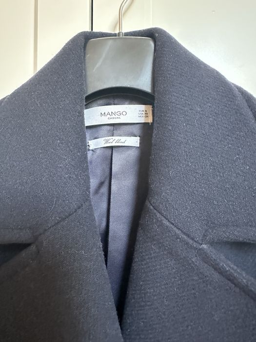 Kurtka Mango granatowa ciepla  s