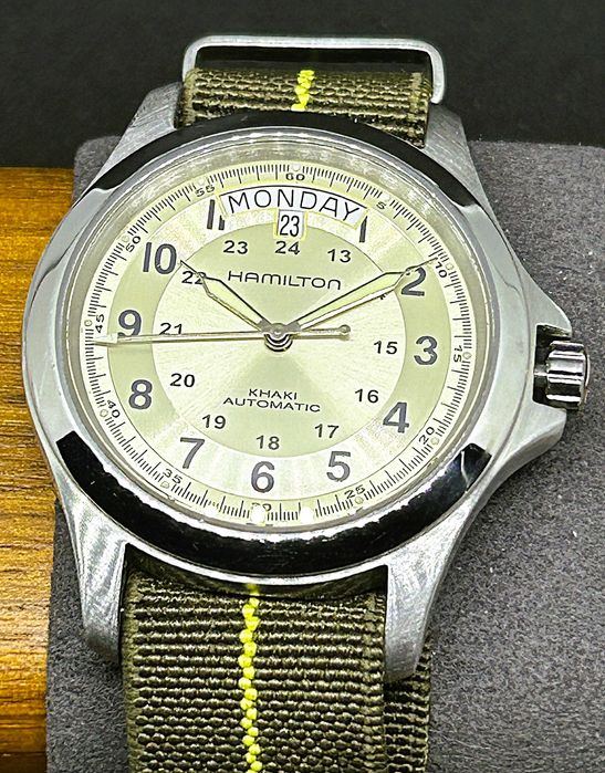 hamilton khaki automatic day-date h644550 full set