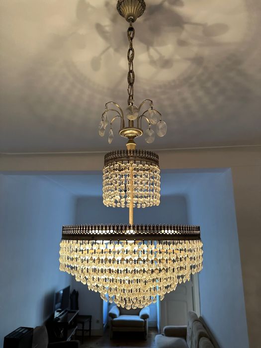 Candeeiro de cristal antigo