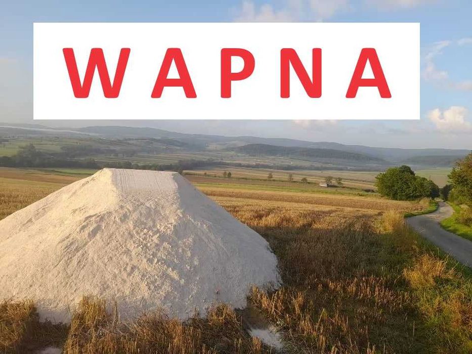 Wapno Nawozowe Węglanowe, Kreda z Dostawą -Na Obfite Plony-ATESTY!!