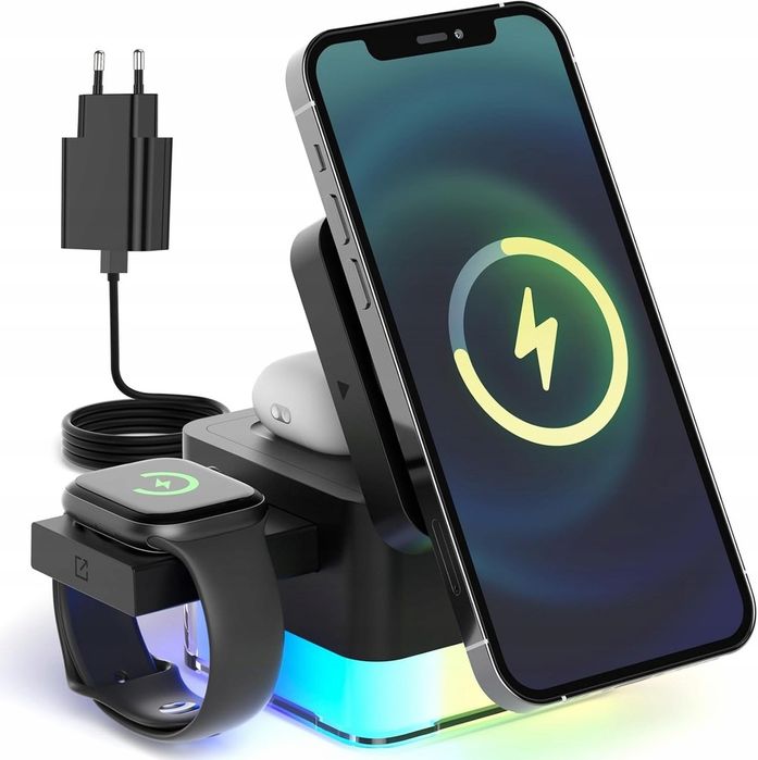 Ładowarka Indukcyjna Magnetyczna Do Apple Iphone Apple Watch