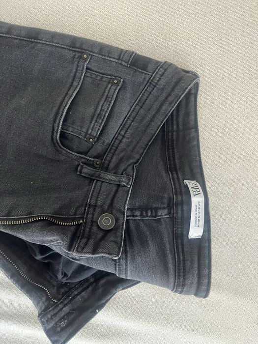 Calças Skinny cinza Zara