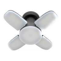 Lanterna Recarregável LED 6W Dobravel com gancho nova na caixa