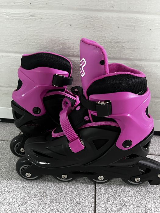 Patins Rosa e Preto Tamanho 36-40 Ajustáveis