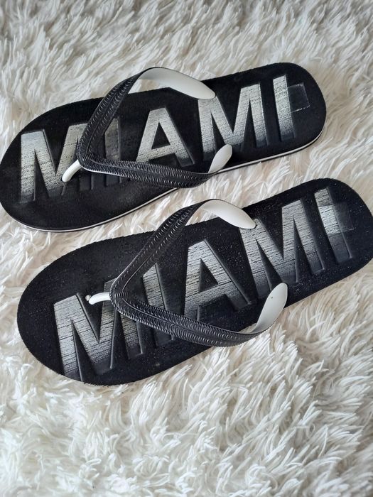 Klapki męskie czarne Miami rozmiar 43/44