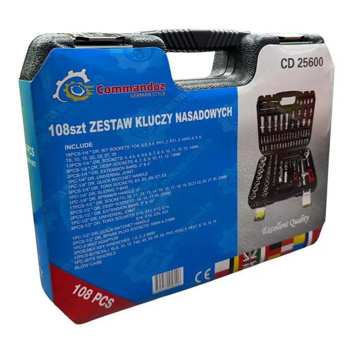 Набір інструментів 108 одиниць набір головок набір торцевих головок