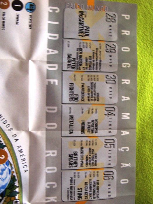Rock in Rio em Lisboa – 2004 (1ª edição) para colecionadores