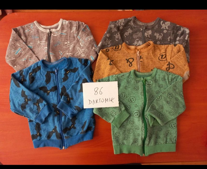 86 Bluzy bez kaptura na suwak bomberki