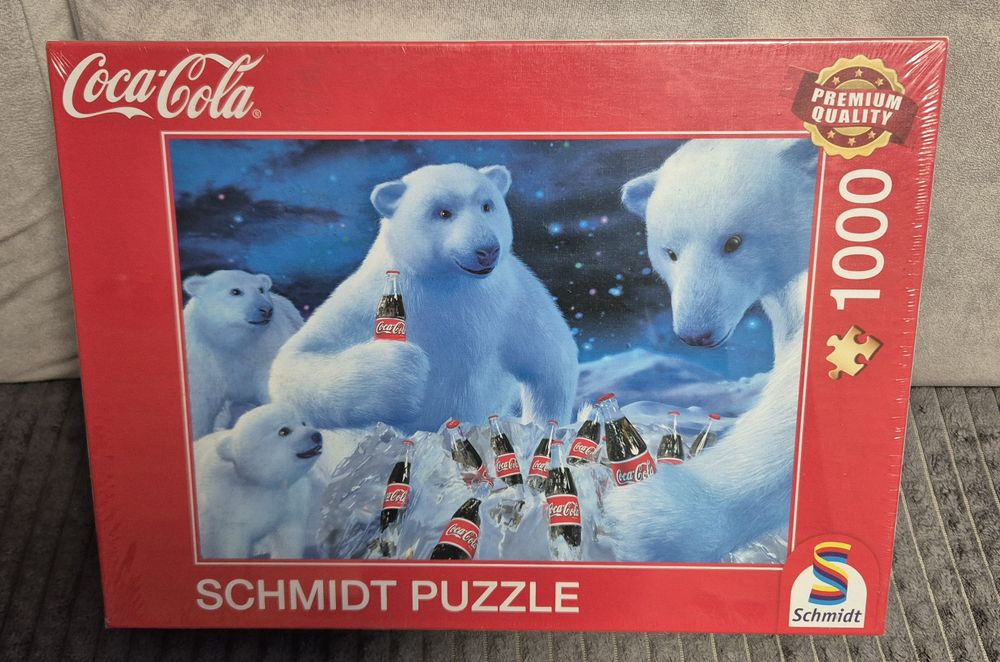 Puzzle z serii Coca Cola 1000 el., NOWE, zafoliowane