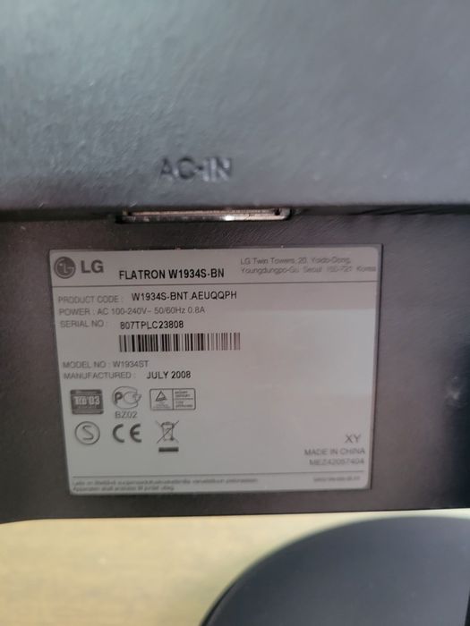 Monitor Lg 19 polegadas