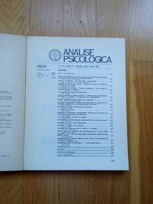 Análise Psicológica