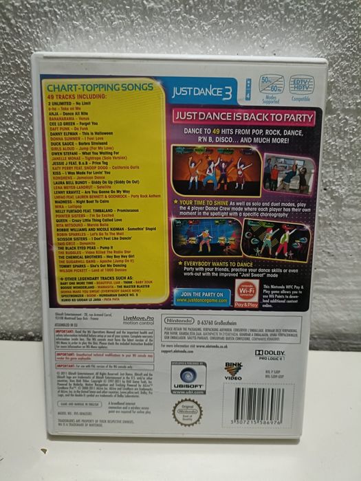Conjunto de 3 jogos para Wii