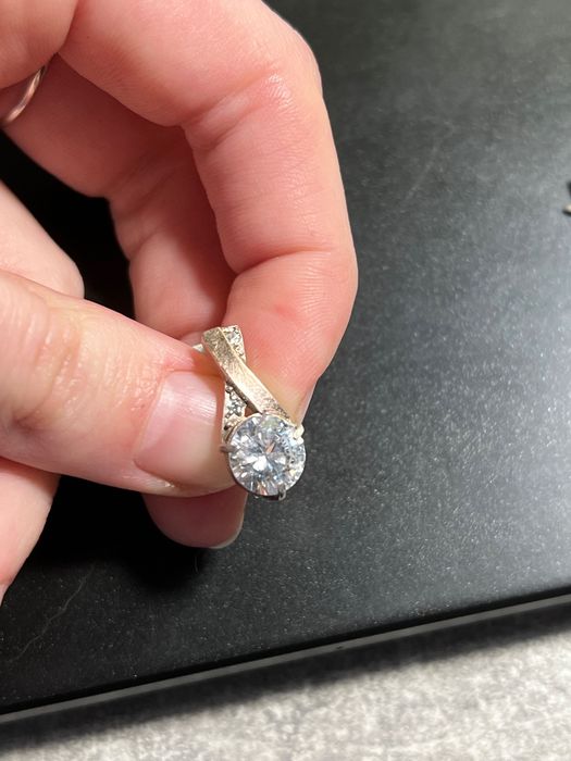 Сережки срібні з позолотою