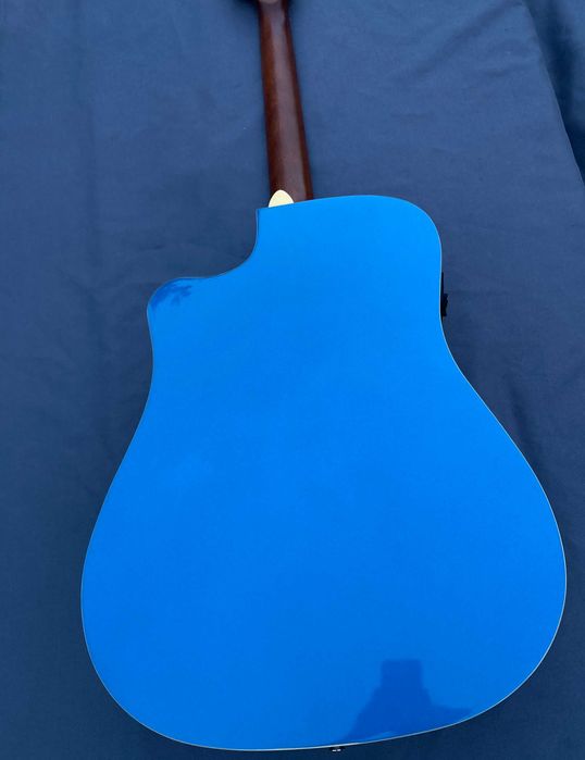 Электроакустическая гитара Fender Redondo Player, цвет lake placid blue, пр-во Indonesia, отличное состояние