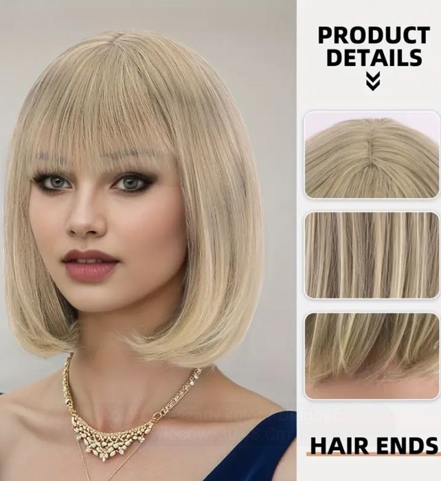 Peruka jasny blond mieszany