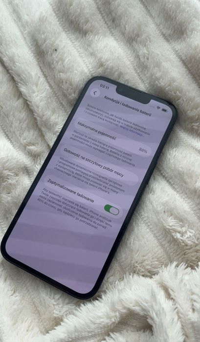 iPhone 13 128 GB Czarny ,idealny stan, 88% baterii + pudełko