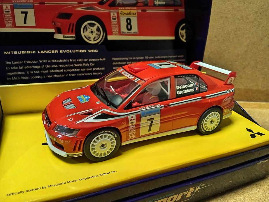 SlotCar 1/32 Scalextric Mitsubishi Lancer Evolution WRC